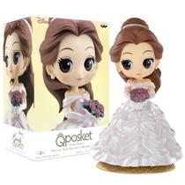 Boneca Belle A Bela e a Fera Vestido de Noiva - Coleção Personagens Disney QPosket Miniatura 20767 - Bandai Banpresto - Bandai Banpresto