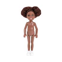 Boneca BJD De Pele Escura De 15 Cm Com Articulações Móveis Boneca Com Dobradiça De Olho 3D Para