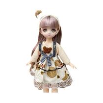 Boneca BJD Em Escala 1/6 De 30cm Com 23 Juntas Removíveis, Olhos 3D, Vestido De Menina Anime,