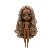 Boneca Blyth DBS Gelo - Corpo Marrom, Cabelo Loiro, 30cm (1/6 BJD)