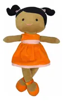 Boneca Bonequinha Pano Infantil Juju Antialérgico Macia Lavável Plush 38 Cm Bebe Infantil Menina Pelucias Decoraçao Quarto Bebe