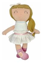 Boneca Bonequinha Pano Infantil Mel Antialérgico Macia Lavável Plush Bebe Infantil Menina Pelucias Decoraçao Quarto Bebe