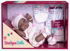 Boneca Boutique Dolls Reborn Negra - 470 - Super Toys