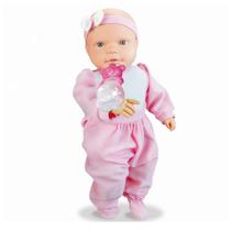 Boneca Branca Bebê Mania que Baba Com Acessórios Roma Brinquedos - 7896965253321