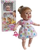 Boneca Brincando Com As Frases Fala Várias Frases Com Chupeta -Cotiplás
