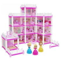 Boneca Brinquedo Casinha Da Princesa 240 Peças Meninas