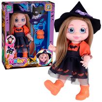Boneca Bruxinha Luna Halloween Com Sapinho e Acessórios Boneca Bruxinha Luna Halloween Com Sapinho e Acessórios