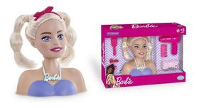 Boneca Busto Barbie Styling Head Brush Lilás Menina