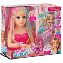 Boneca Busto Diver Surpresa Hair Style c/ Acessórios Maquiar - Divertoys Boneca Busto Diver Surpresa Hair Style c/ Acessórios Maquiar - Divertoys