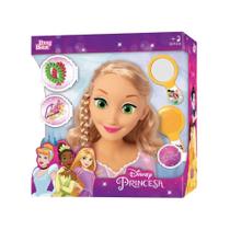 Boneca Busto Rapunzel Princesa 22Cm Com Acessórios Presente Brinquedo Criança 2042