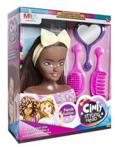 Boneca Busto Styling Hair + Acessórios-Negra - Milk