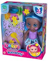 Boneca Butterfly Borboleta Babys Collection Negra Azul