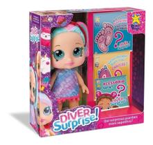Boneca C/ Acessórios Surpresas Diver Surprise - Brinquedo Infantil Menina - Diver Toys Boneca C/ Acessórios Surpresas Diver Surprise - Brinquedo Infantil Menina - Diver Toys