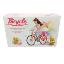 Boneca c/Bicicleta c/Cachorro a Pilha