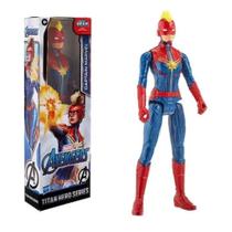 Boneca Capitã Marvel Blast Gear Titan Hero Avengers 30cm, Hasbro Boneca Capitã Marvel Blast Gear Titan Hero Avengers 30cm, Hasbro