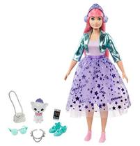 Boneca Charmosa Barbie - Cabelo Rosa, Acessórios Encantadores
