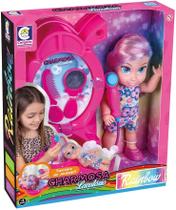 Boneca charmosa rainbow lavatório