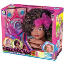 Boneca Charmosa Rainbow Negra Com Acessórios - 3 anos - Cotiplás 2579 Boneca Charmosa Rainbow Negra Com Acessórios - 3 anos - Cotiplás 2579