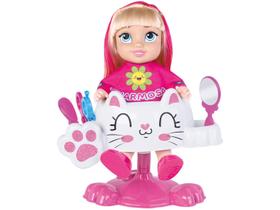 Boneca Charmosa Salão De Beleza Com Acessórios Cotiplás 2506