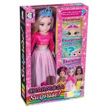 Boneca Charmosa Surprise Loira 2656 Cotiplás Boneca Charmosa Surprise Loira 2656 Cotiplás