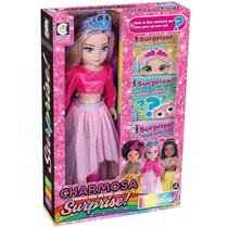 Boneca Charmosa Surprise Loira Cotiplas 2663 Boneca Charmosa Surprise Loira Cotiplas 2663