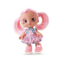 Boneca cherry rainbow girls com acessório de cabelo colorido - Bambola