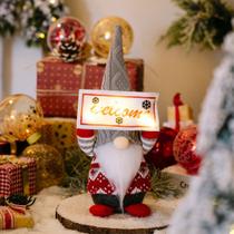 Boneca Christmas Gnomos Lights Rudolph Faceless Enfeite