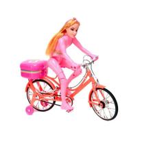 Boneca Ciclista Articulada Musical Anda E Luz Brinquedo - Misaki