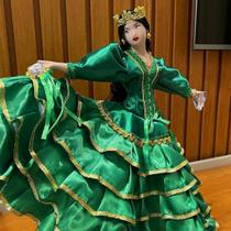 Boneca Cigana Colorida Cor Verde - 42cm