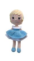 Boneca Cinderela baby amigurumi crochê 28cm princesas