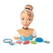 Boneca Cinderela Styling Head Princesas Disney Penteados