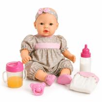 Boneca Claire Roma 42cm Vinil com Mamadeira e Acessórios Boneca Claire Roma 42cm Vinil com Mamadeira e Acessórios