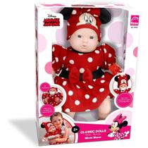 Boneca Classic Dolls Recém Nascido Minnie Mouse - com Acessórios Roma Brinquedos - ROMA Brinquedos