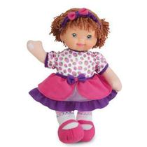 Boneca Clássica Luana Pink 34 cm Antialérgica