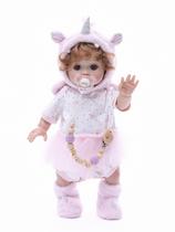 Boneca Cloveray Reborn 18" Refelike com acessórios