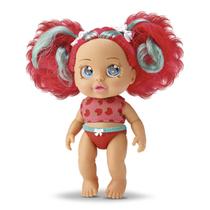Boneca Club Girls SABORES 19cm C/ Cheirinho - Morango - Bee Toys