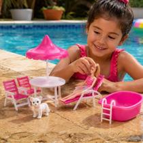 Boneca Clube De Verão Pet Adijomar Com Piscina E Acessórios Boneca Clube De Verão Pet Adijomar Com Piscina E Acessórios