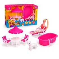 Boneca Clube De Verão Pet Com Piscina Gatinha Acessórios De Praia Boneca Clube De Verão Pet Com Piscina Gatinha Acessórios De Praia