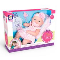 Boneca Coleção Baby Ninos Newborn Vinil com Cheiro Cotiplás