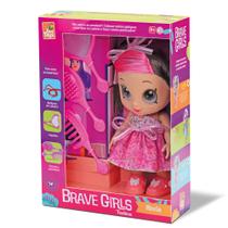 Boneca Colecao Brave Girls Alexis Fashion Com Acessorios Para Pentear - Bee Toys