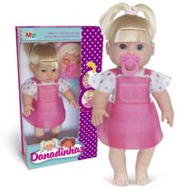 Boneca Coleção Danadinhas Cabelo Loiro Com Chupeta - Milk - Milk Brinquedos