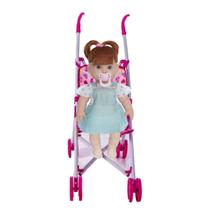 Boneca Coleção Danadinhas Cabelo Ruivo e Carrinho Passeio