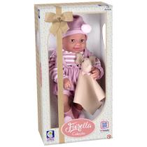 Boneca Coleção Fiorella Reborn Bebê Grande Com Naninha
