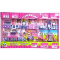 Boneca Coleção Lucy Completa 340A Braskit com Acessórios Boneca Coleção Lucy Completa 340A Braskit com Acessórios
