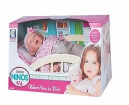 Boneca Coleção Ninos Reborn Com Boca Aberta