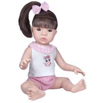 Boneca Coleção Small Morena Doll Realist Com Naninha Sidnyl