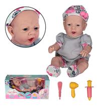 Boneca Coleção Sweet Reborn Cotiplás Primeira Vacina 2433