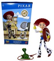 Boneca Colecionável Articulada Cowgirl Vaqueira Menina Jessie Personagem Boiadeira Da Coleção Filme Desenho Infantil Toy Story Disney Mattel