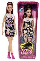 Boneca Colecionável Menina Morena Barbie Fashionistas - Deficiente Auditiva Com Prótese Aparelho Auditivo - Doll Número 187 - Mattel Boneca Colecionável Menina Morena Barbie Fashionistas - Deficiente Auditiva Com Prótese Aparelho Auditivo - Doll Número 187 - Mattel