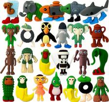 Boneca colecionável Toy CHENZHOUZAI Meme Shark, 24 unidades Boneca colecionável Toy CHENZHOUZAI Meme Shark, 24 unidades
